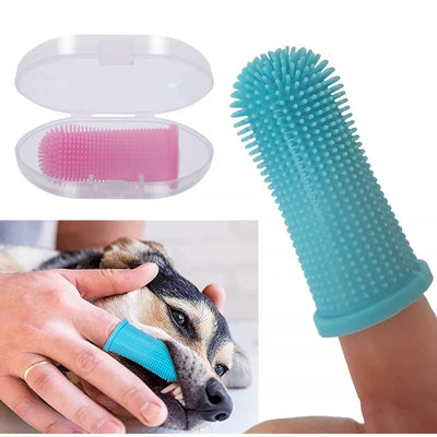 360° Silicone Pet Finger Toothbrush