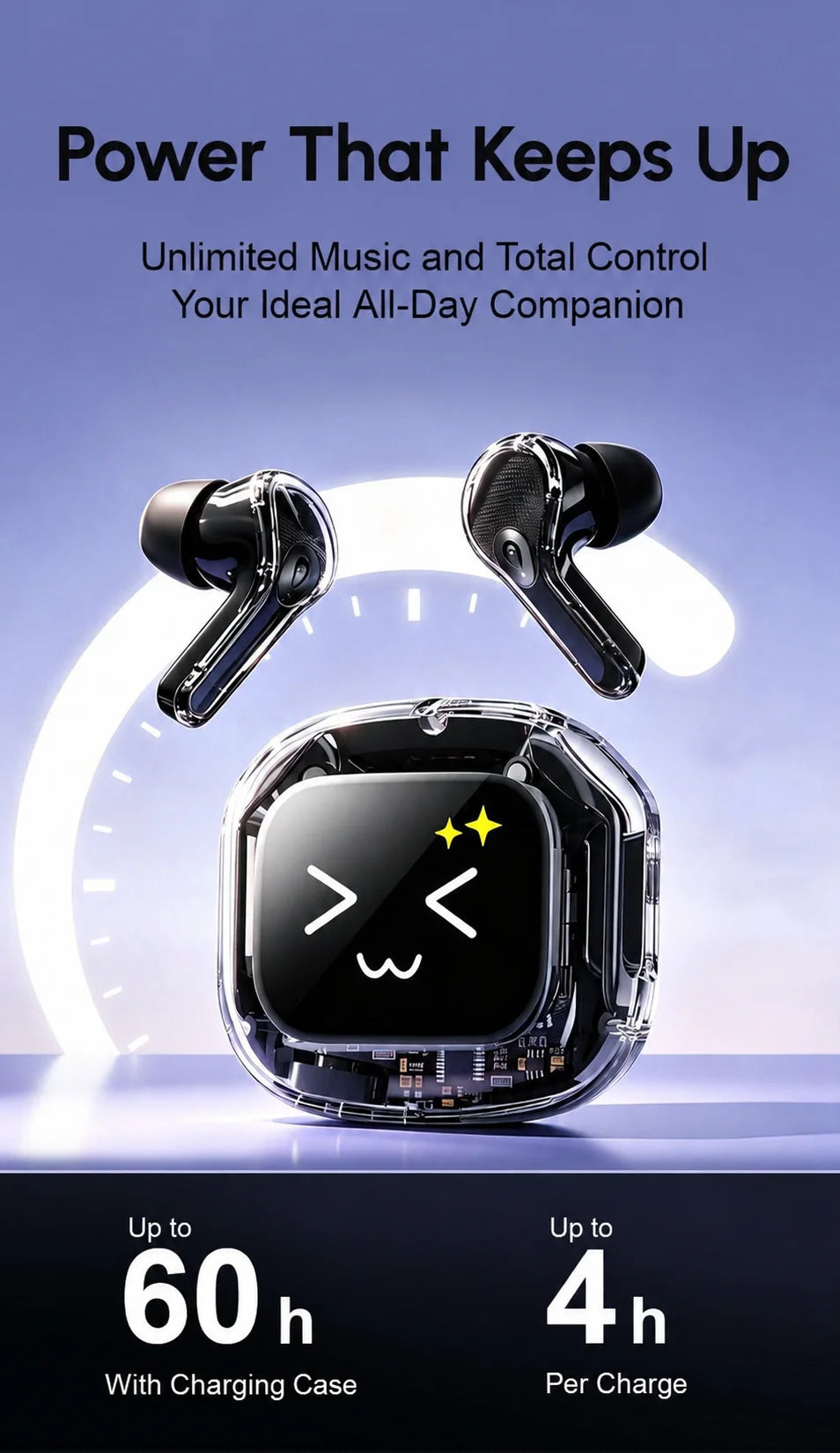 Halo Touch — Smart Screen Translation Earbuds