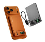 Metal Trio — 3-in-1 Digital Display Power Bank