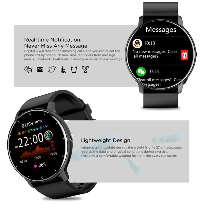 LIGE Grace — Ladies Heart Rate Smartwatch