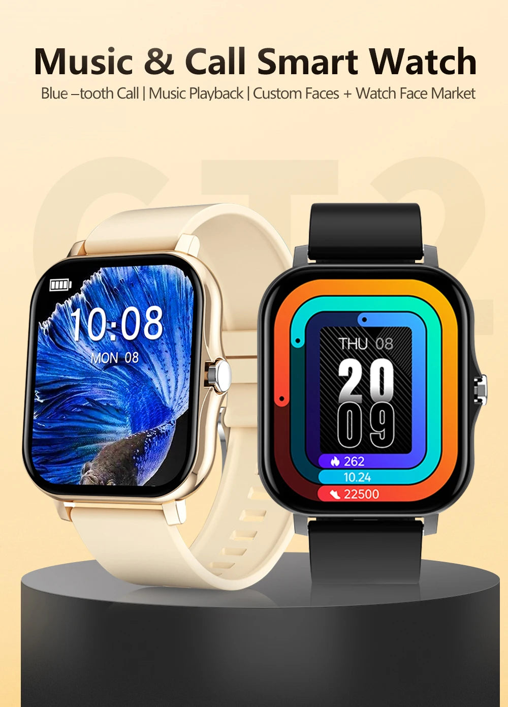 Ht30 Connect — Bluetooth Calling Fitness Watch