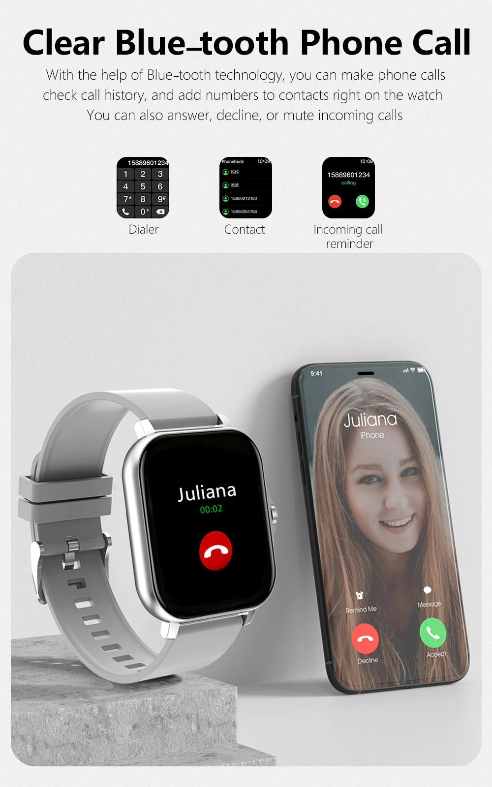 Connect Touch — Full Screen Calling Smartwatch