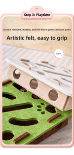 Interactive Cat Puzzle Toy with Ball