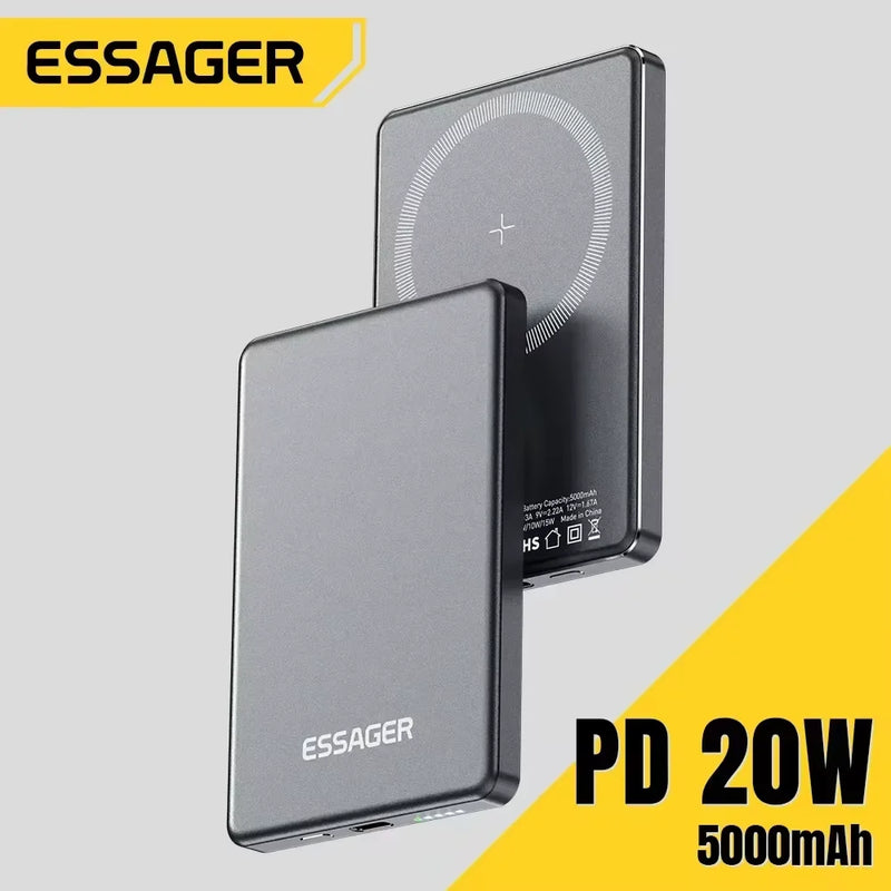 Essager Slim — Magnetic Wireless Power Bank