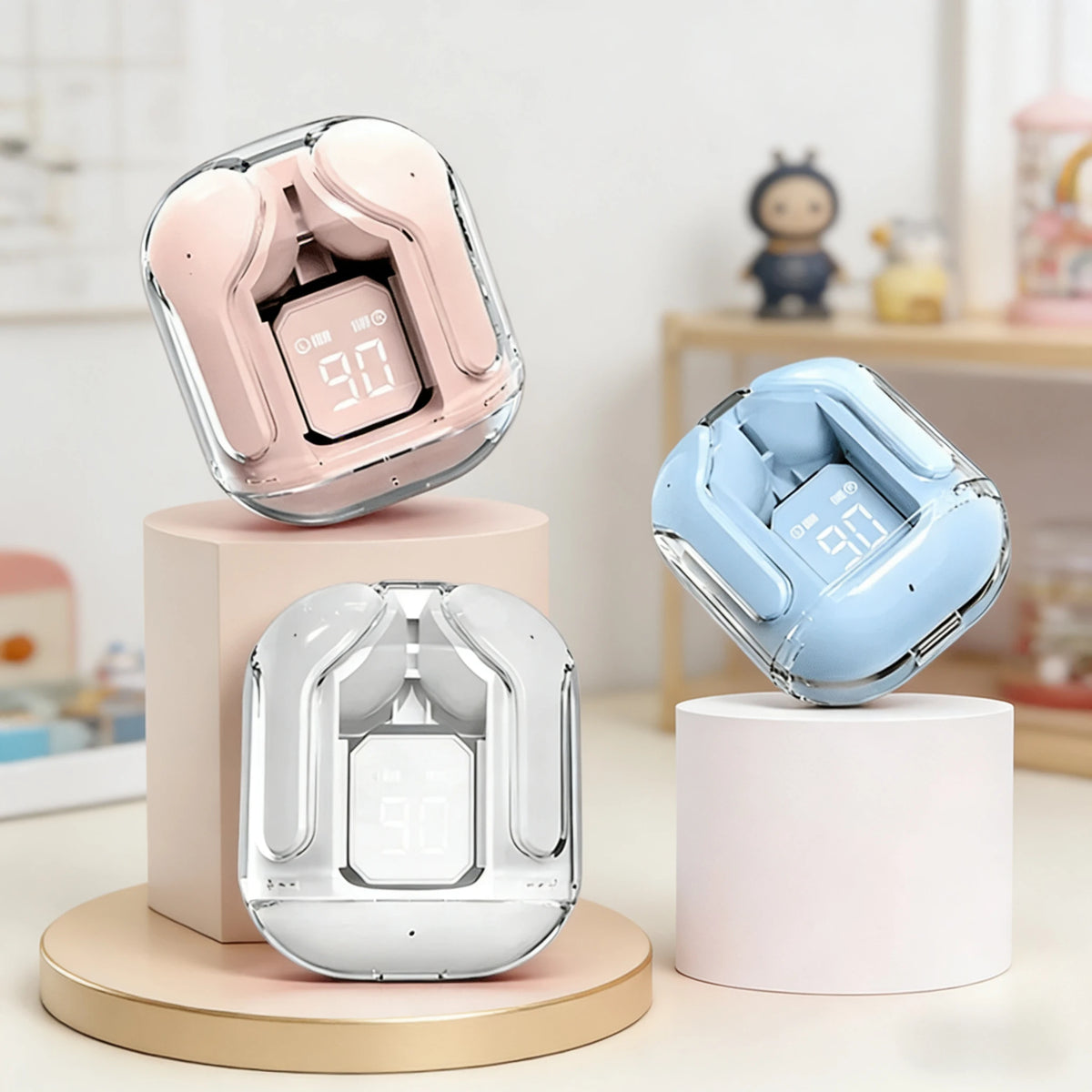 Halo Clear — Transparent Wireless Earbuds