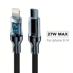 OOZCC 120W Fast Charging Cable with LCD Display