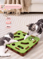 Interactive Cat Puzzle Toy with Ball