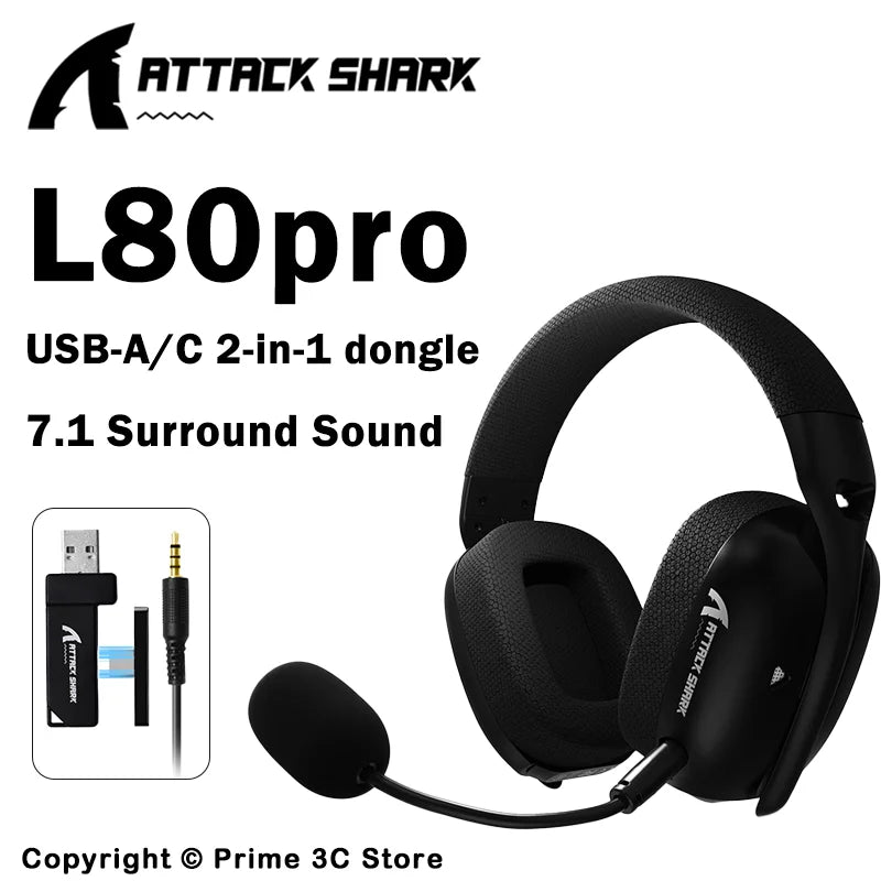 ATTACK SHARK L80PRO Wireless Gaming Headset