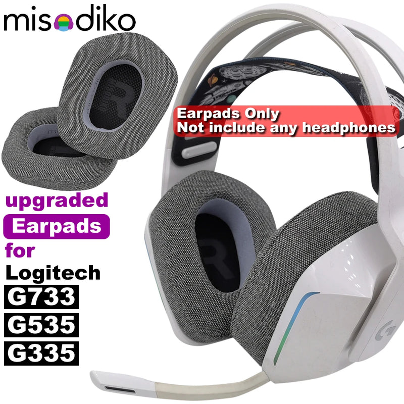 misodiko Upgraded Earpads Replacement for Logitech G335 / G535 / G733 Gaming Headset