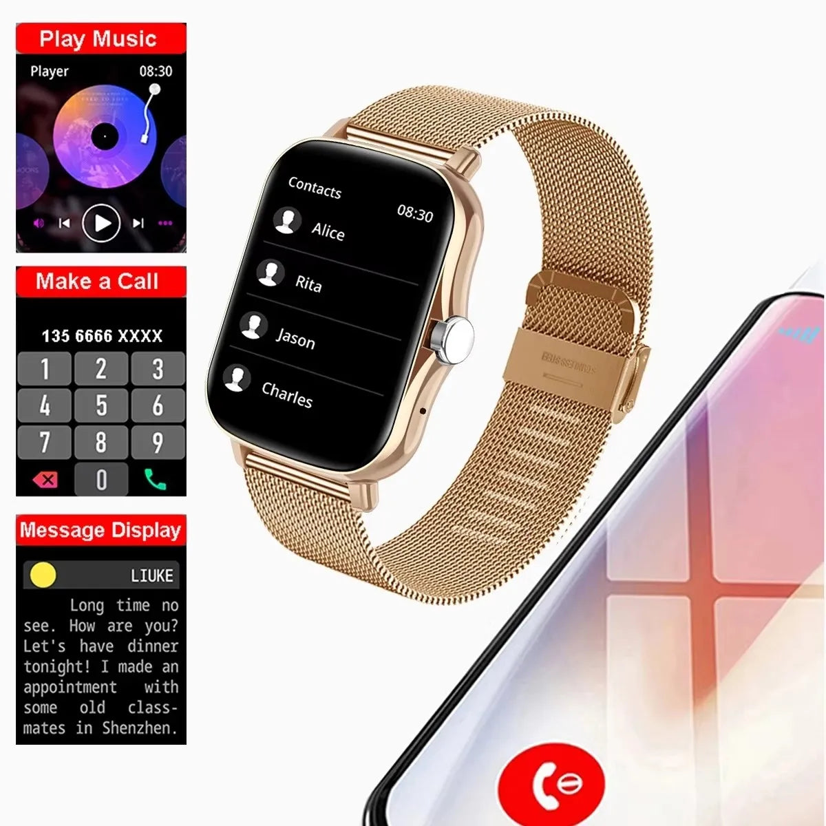 Ht30 Connect — Bluetooth Calling Fitness Watch