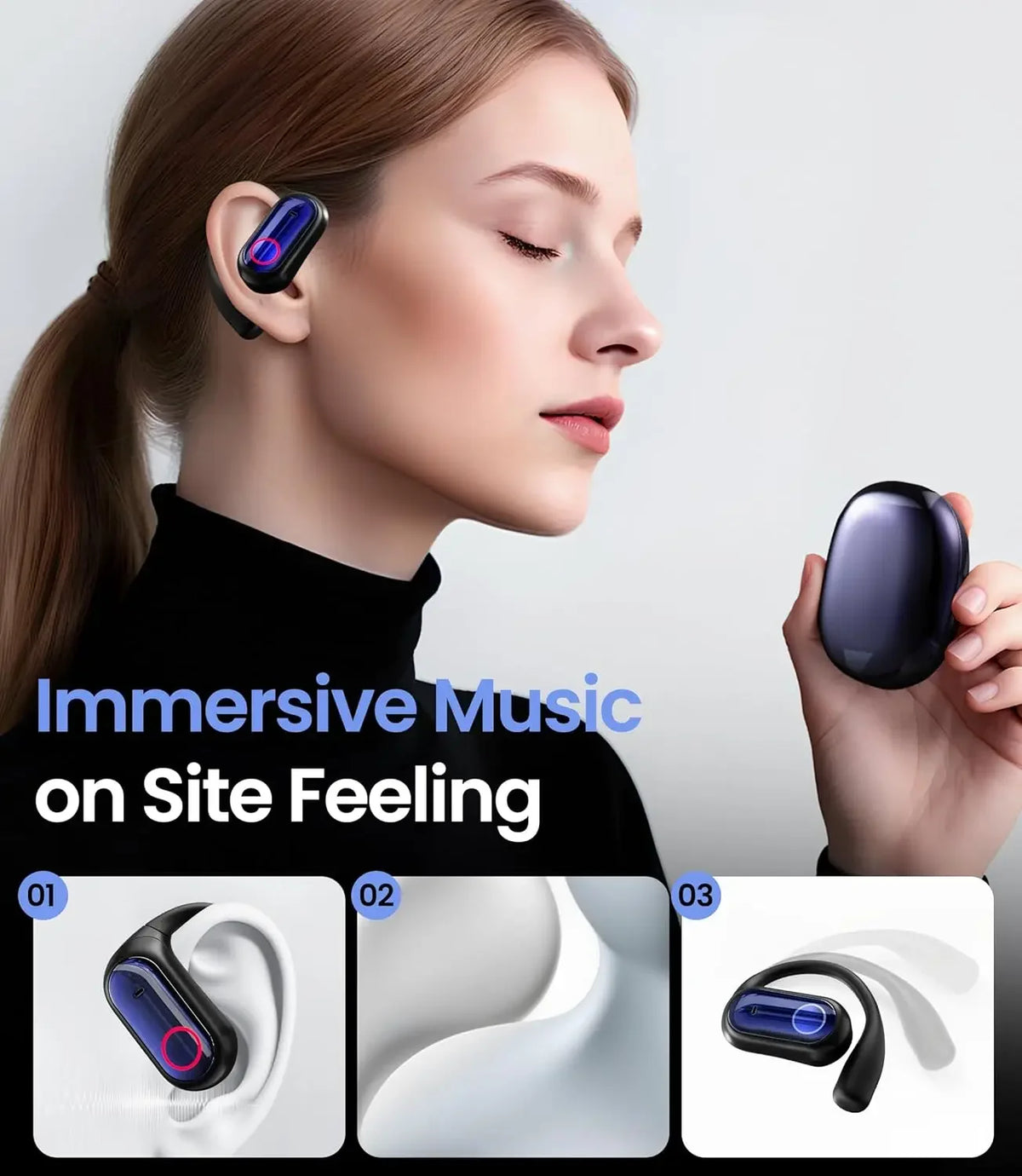 TWS 3-in-1 AI Translator Earbuds 144 Languages Noise Cancelling Bluetooth 5.4 Headset Instant Translator Smart Voice Real Time