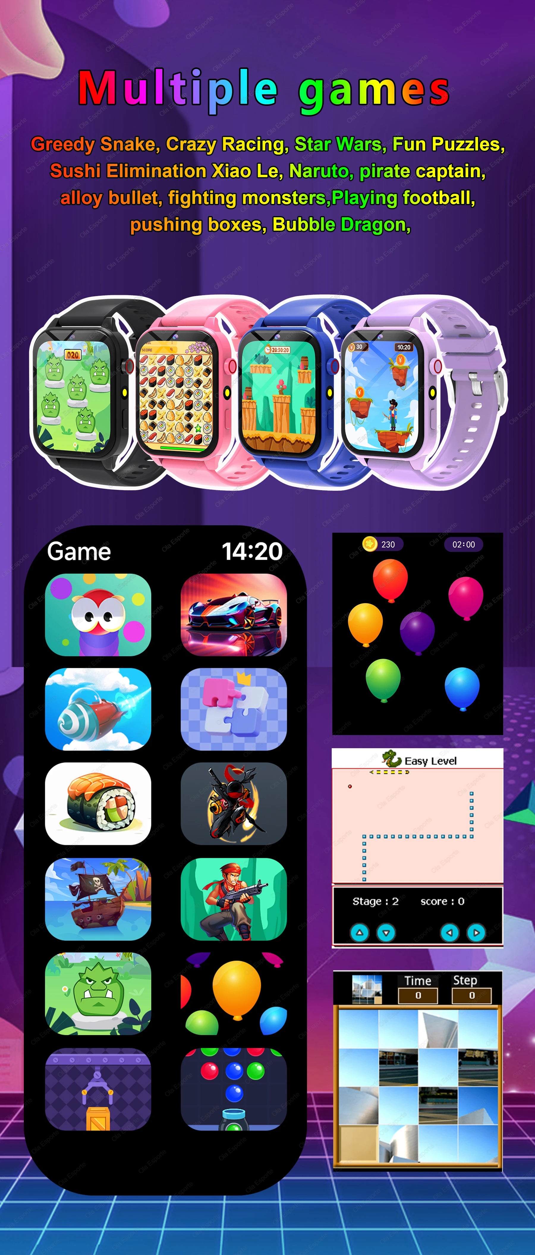 PlayTime Kids — 100+ Game Smartwatch