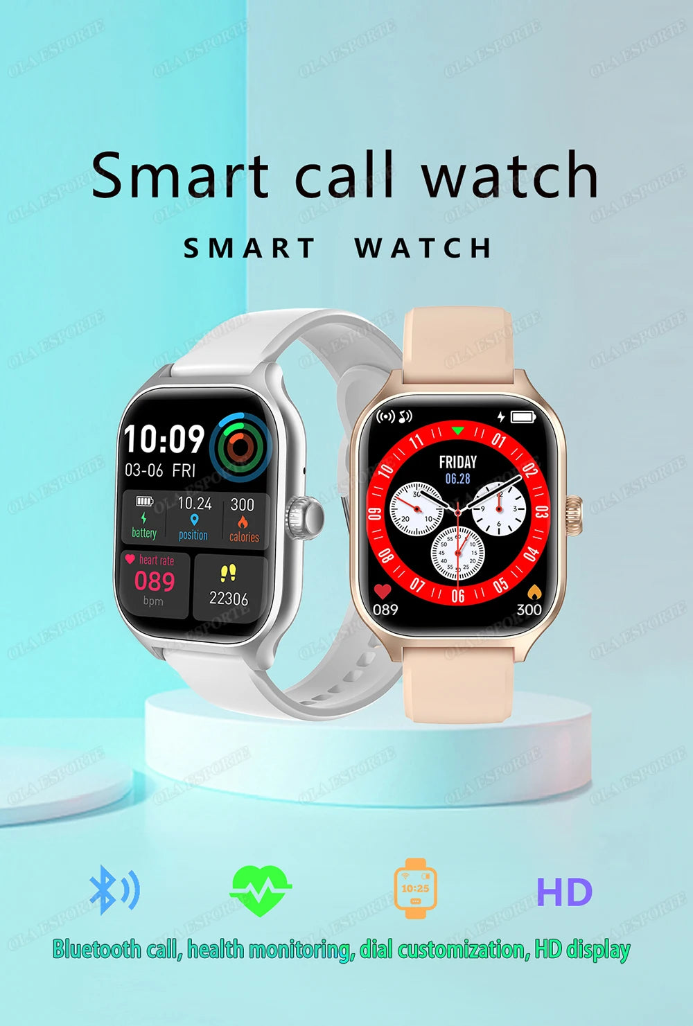 Pulse HD — Bluetooth Call Sports Smartwatch