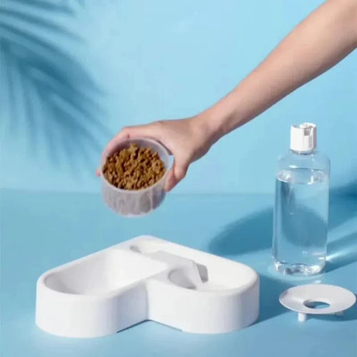 2-in-1 Automatic Pet Food & Water Bowl