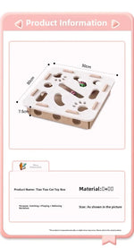 Interactive Cat Puzzle Toy with Ball