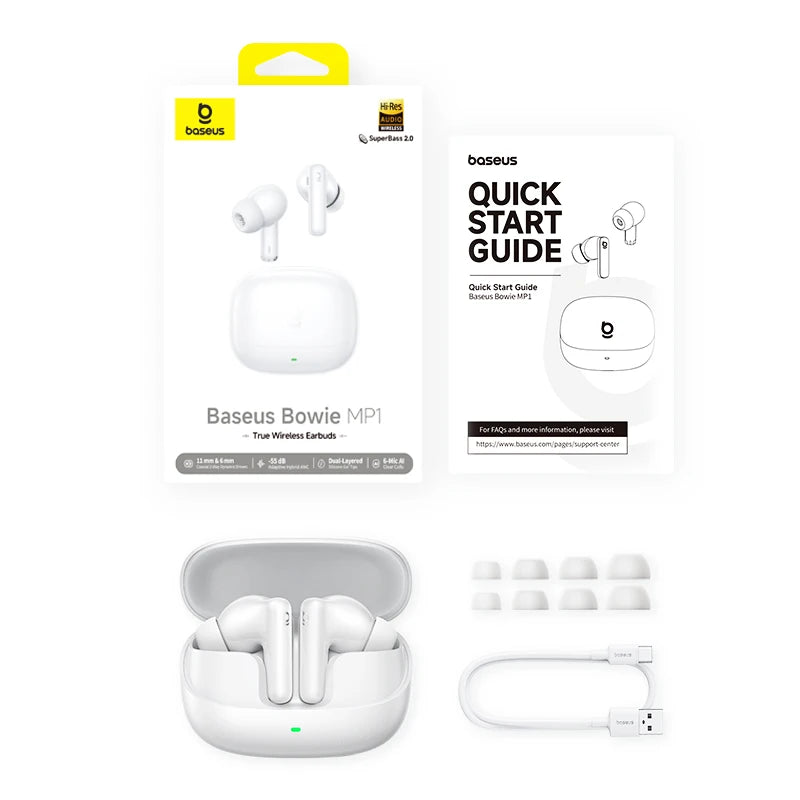 Baseus Bowie MP1 — Premium Adaptive ANC Earbuds