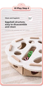 Interactive Cat Puzzle Toy with Ball