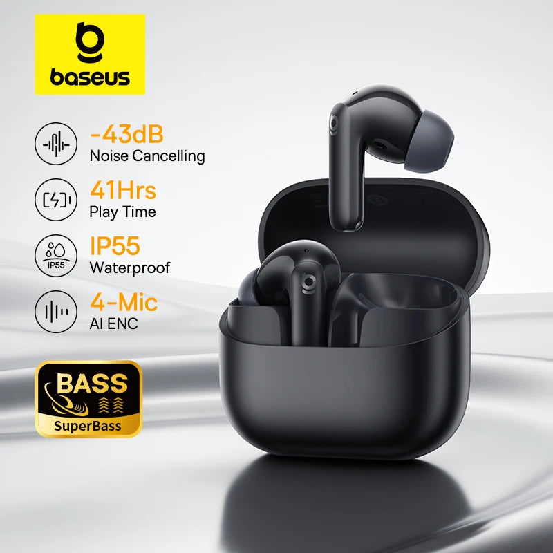 Baseus Bass EP10 — Hybrid ANC Earbuds