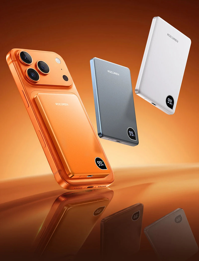 Rocoren Magnetic — 10000mAh Wireless Power Bank