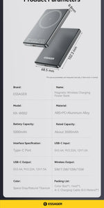 Essager Slim — Magnetic Wireless Power Bank