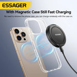 Essager Magnetic Wireless Charger with Holder – 15W Fast Charging