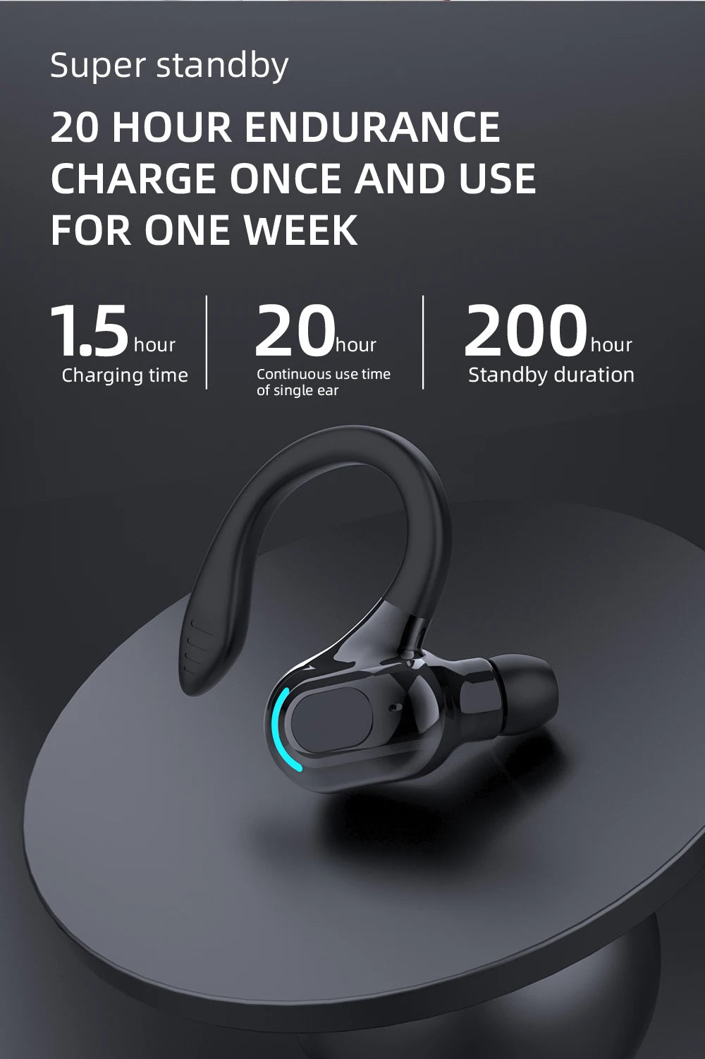 Grip Mini — Ear-Hook Waterproof Earbuds
