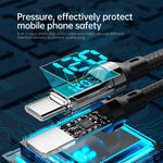 OOZCC 120W Fast Charging Cable with LCD Display
