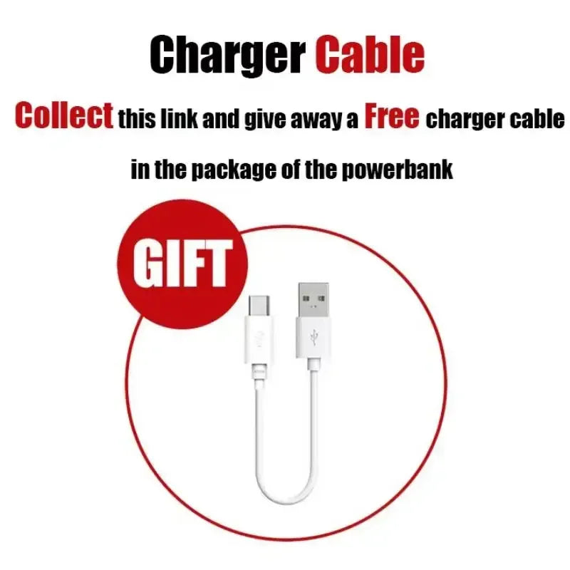 50000mAh Power Bank 120W PD Super Fast Charging Portable Power Bank Large Capacity External Battery With Digital Display