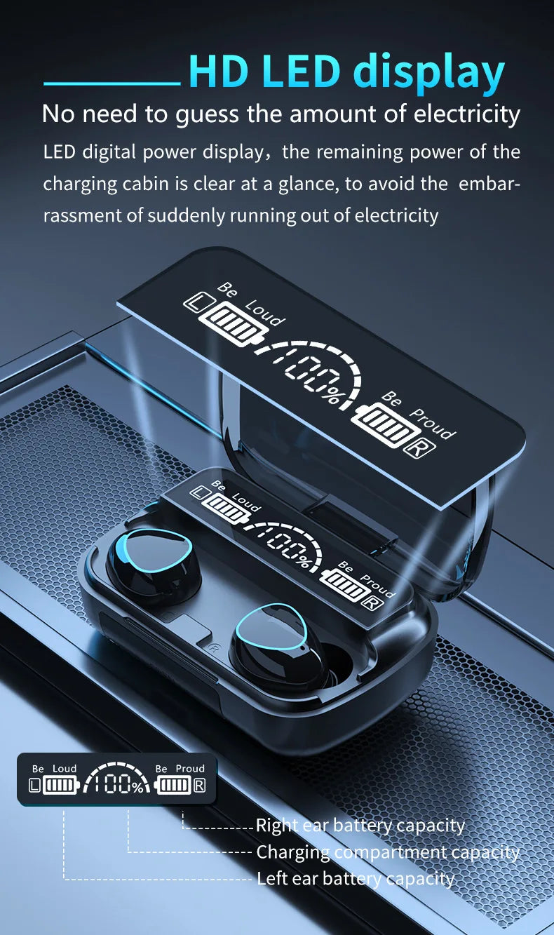 Voyager M10 — Power Bank Earbuds