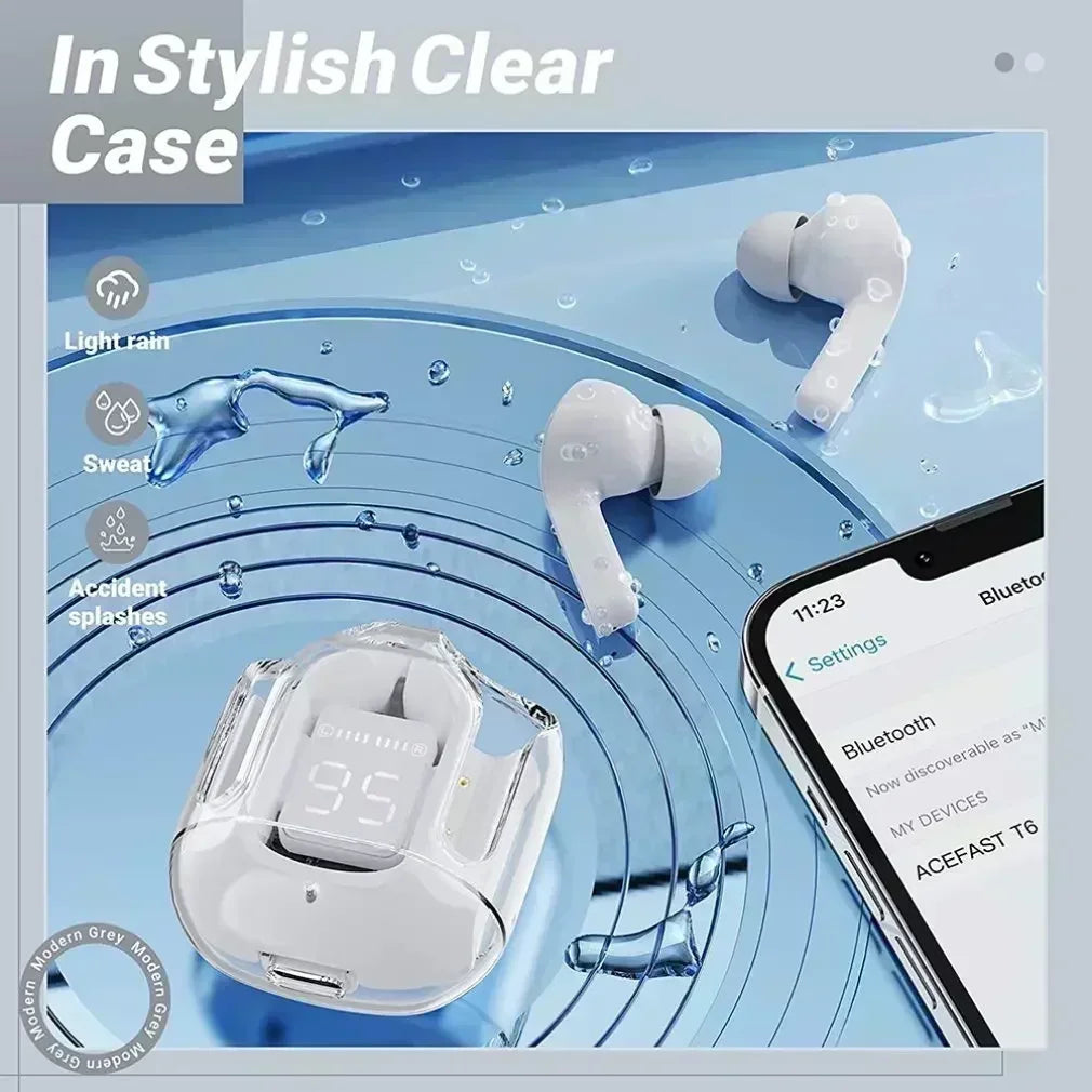 Halo Clear — Transparent Wireless Earbuds