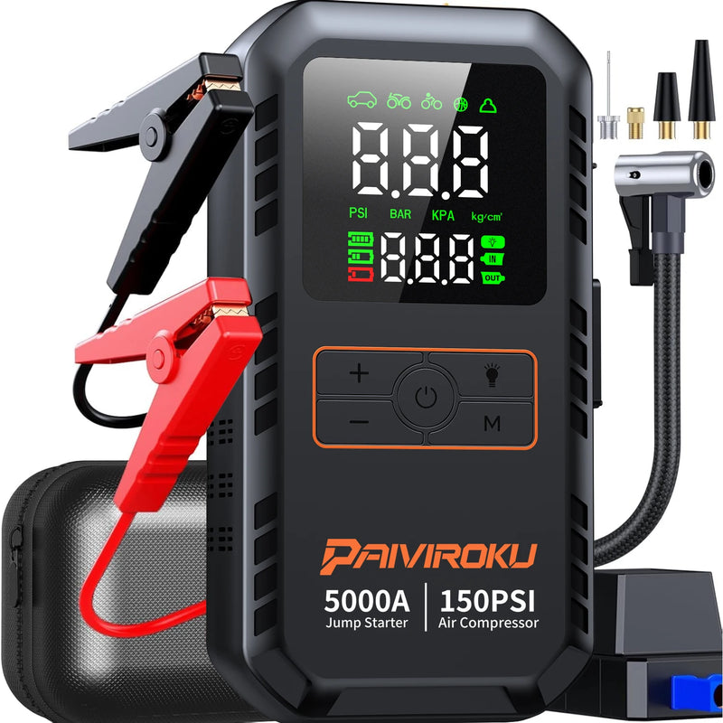 PAIVIROKU 4-in-1 — Car Jump Starter Power Bank