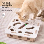 Interactive Cat Puzzle Toy with Ball